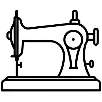 recommend clip art:  old sewing machine silhouette vector icon illustration,sewing machine,machine on white background.