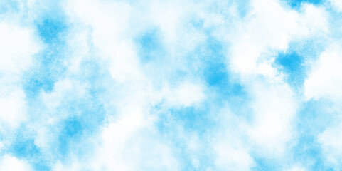 Morning fresh and shiny Natural sky beautiful blue and white texture with clouds, soft sky blue watercolor vector background, fresh winter morning sky vector illustration.