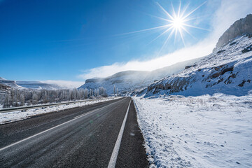 Amazing winter scenes from cappadocia, Turkey