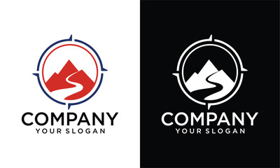 Creative Mountain icon Logo Template Vector illustration design