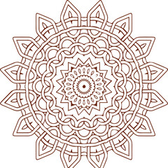 Fototapeta premium Beautiful flower art and mandala vector design