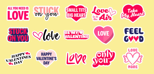 Valentine's day stickers