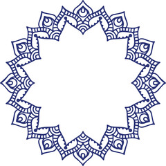 Beautiful flower art and mandala vector design