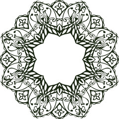 Beautiful flower art and mandala vector design