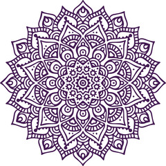 Beautiful flower art and mandala vector design