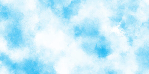Abstract watercolor shades blurry and defocused cloudy blue sky background, abstract blue sky Water color Illustration, beautiful grunge blue background with space and for any design.
