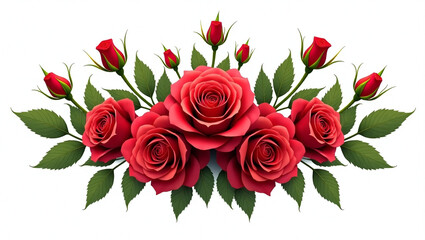 rose isolated on white background
