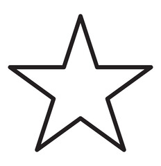 Star icon. Simple flat style. Vector illustration EPS 10. Can be used as a PNG format image.