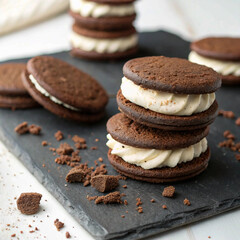 Whipped Cream and Chocolate Cookies
