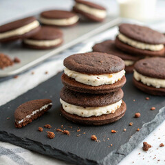 Whipped Cream and Chocolate Cookies