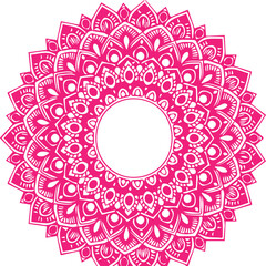 Beautiful flower art and mandala vector design