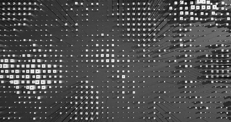 Abstract Cubes Geometric Shapes Black and White Speed Motion Textured Background with Spikes