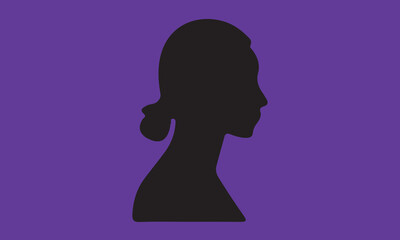 woman hair silhouettes vector illustration