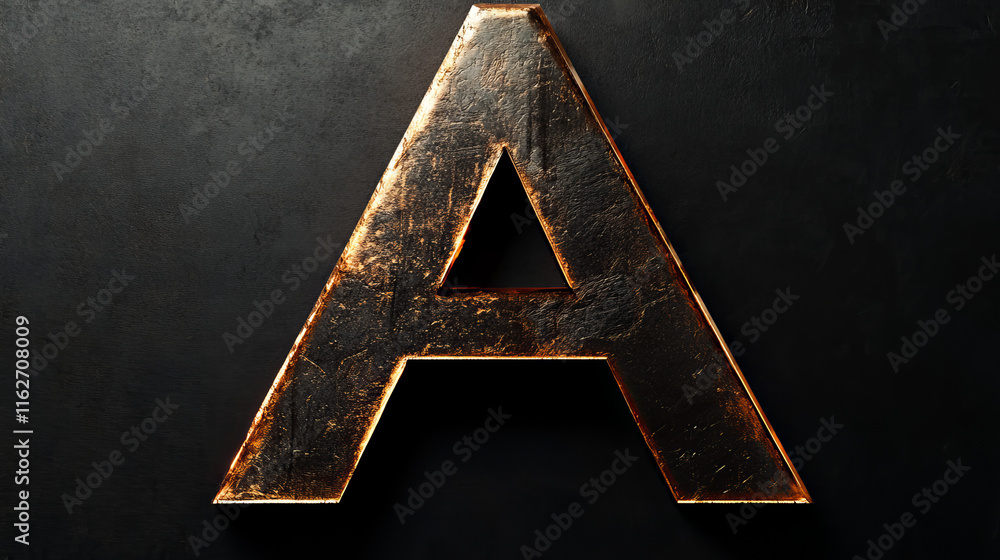 Poster set of alphabet symbols and icons of letter a, such logos. rasterized version also available in gall