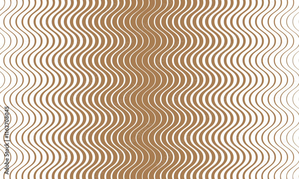 Poster abstract brown big to small smooth wave line pattern.