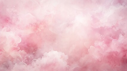 Fototapeta premium Abstract Soft Pink Grunge Watercolor Texture Background - Beautiful Decorative Fantasy Design for Creative Projects