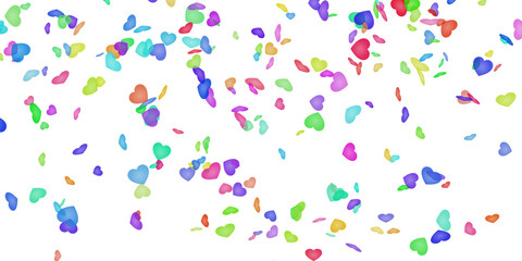 Celebration background template with confetti Colorful ribbons