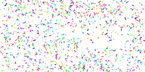 Celebration background template with confetti Colorful ribbons