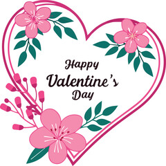 Happy valentine day card 