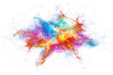 Vibrant Cosmic Nebula A Celestial Explosion of Color and Light