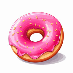 Sweet Donut Icon Vector Illustration for Graphic Design Projects