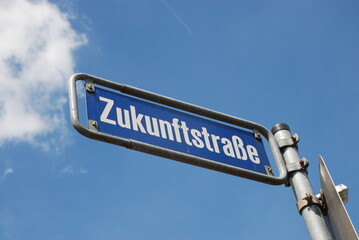 Fototapeta premium Zukunftstraße