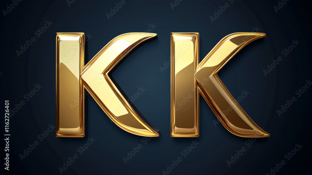 Fototapete set of alphabet symbols and elements of letter k - for emblems and logos, such a logo. rasterized ve