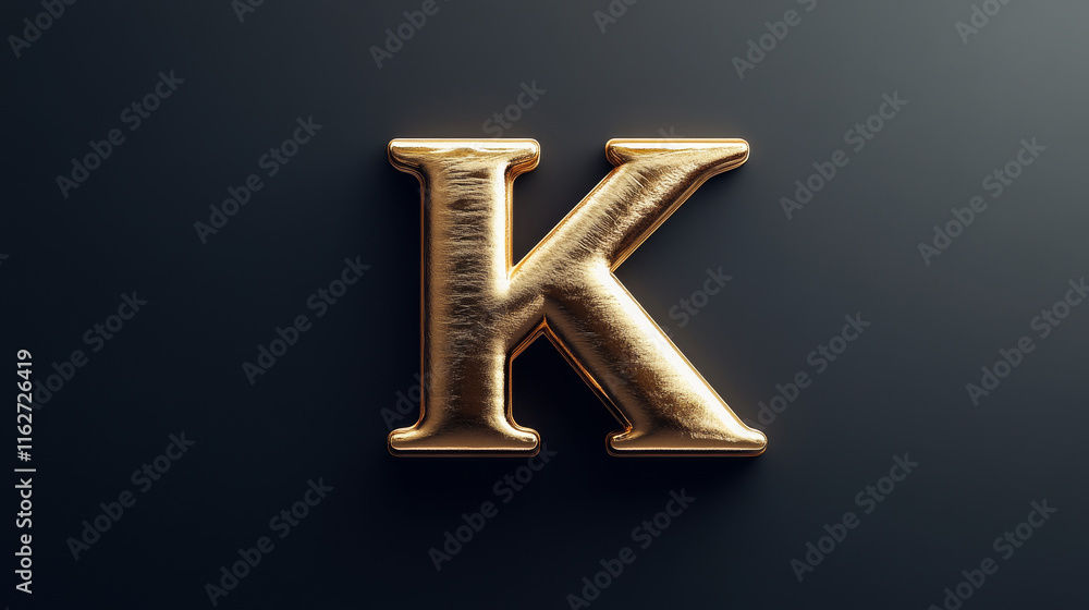 Fototapete set of alphabet symbols and elements of letter k - for emblems and logos, such a logo. rasterized ve