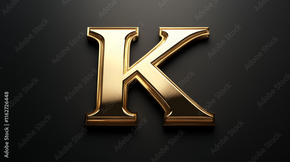 Fototapete set of alphabet symbols and elements of letter k - for emblems and logos, such a logo. rasterized ve