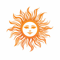 Abstract Sun Design for Summer Concept in Vector Format