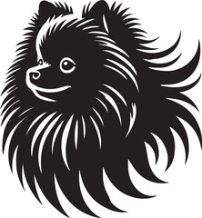 Cute silhouette of a small dog