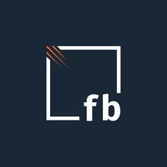 initial monogram logo with square style design.
