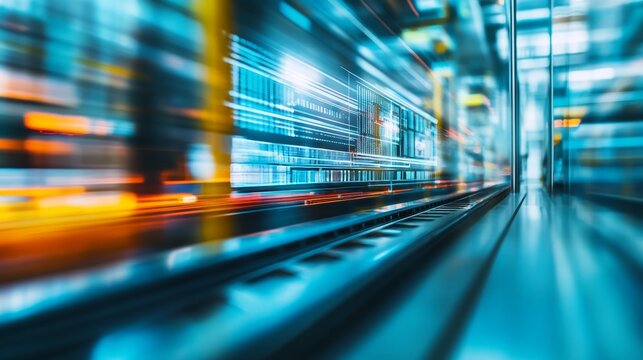 Industry 4.0 revolution  digitizing and visualizing goods in futuristic retail warehouses - Powered by Adobe