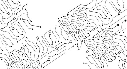 Circuit Board Technology Copy Space Vector Background.