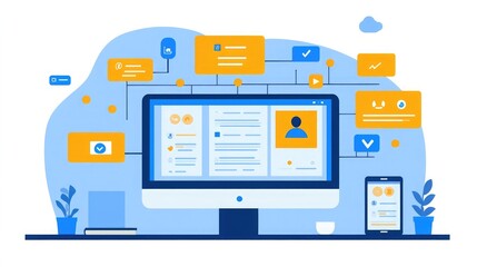 CRM tools displayed on a computer, emphasizing customer relationship management strategies