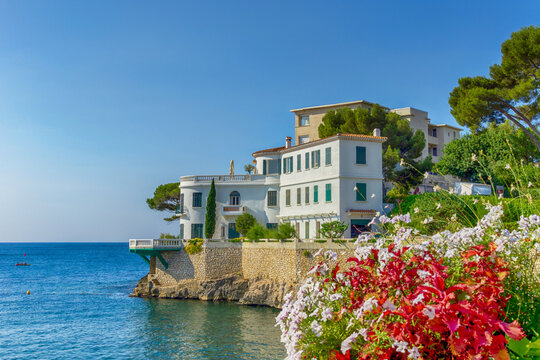 Beautiful view of Cote d'Azur, France
