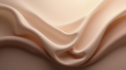 Fototapeta premium Black dark light pastel dusty pale soft brown sepia beige nude white abstract background. Silk satin fabric. Curtain drapery flowing line stripe. Gradient. Mocha mousse color 2025. Beautiful elegant