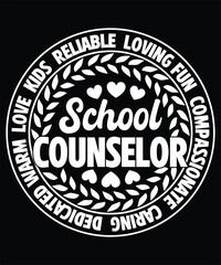Heartfelt School Counselor T-Shirt – Perfect Gift for School Therapists and Psychologists