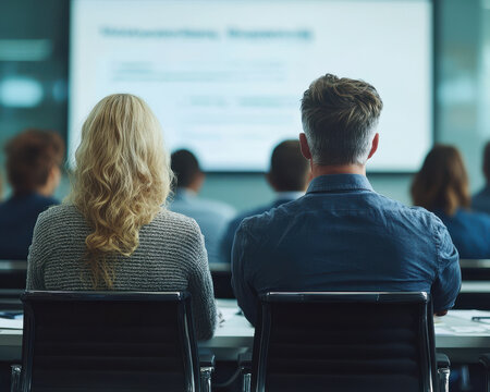 Work presentation in an office