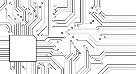 Technology background with hi-tech digital data illustration