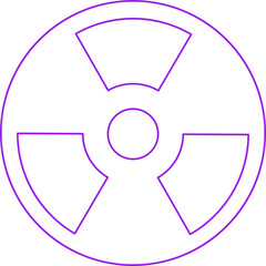 Hazard icon single vector illustration