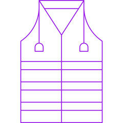 Protector Vest icon single vector illustration