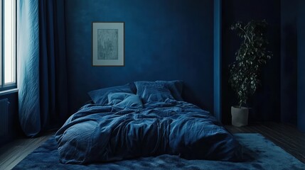 Serene Blue Bedroom Interior Design: A Haven of Tranquility