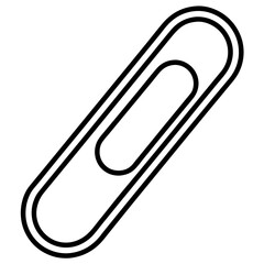 Abstract Paperclip Line Sketch