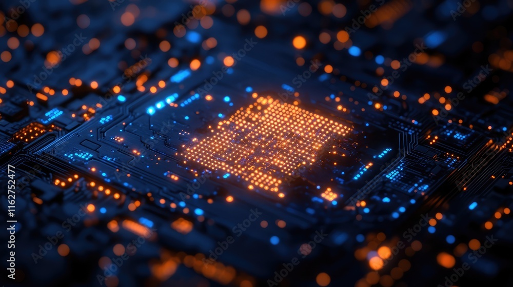 Poster ai tools for business strategy and planning in a modern technology-driven workspace
