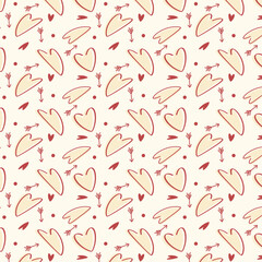 Cute pattern Love with heart - Happy Valentine's Day