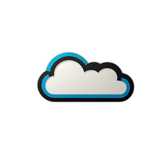Fototapeta premium Modern Cloud Storage Icon