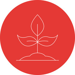 Planting icon single vector illustration