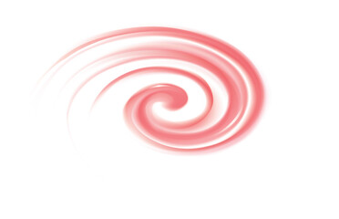 Glossy wavy eddy coral cycle graphic banner icon backdrop. Coil syrup fluid surface deep color text space in white center. Appetizing mix gel jam of vibrant ruby cherry, bilberry, cowberry, foxberry