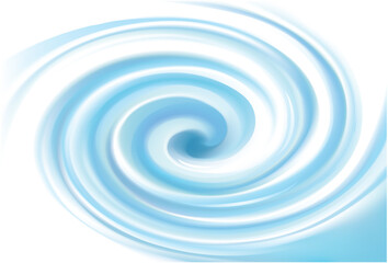 Vibrant teal soft helix rotary vertigo curvy twister moving spray bend eddy surface. Volute graphic light torsed gyration flow cool ice. Shiny pure bright turquoise color curly center space for text